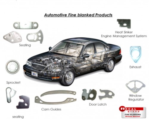 Automotive fine blanking components